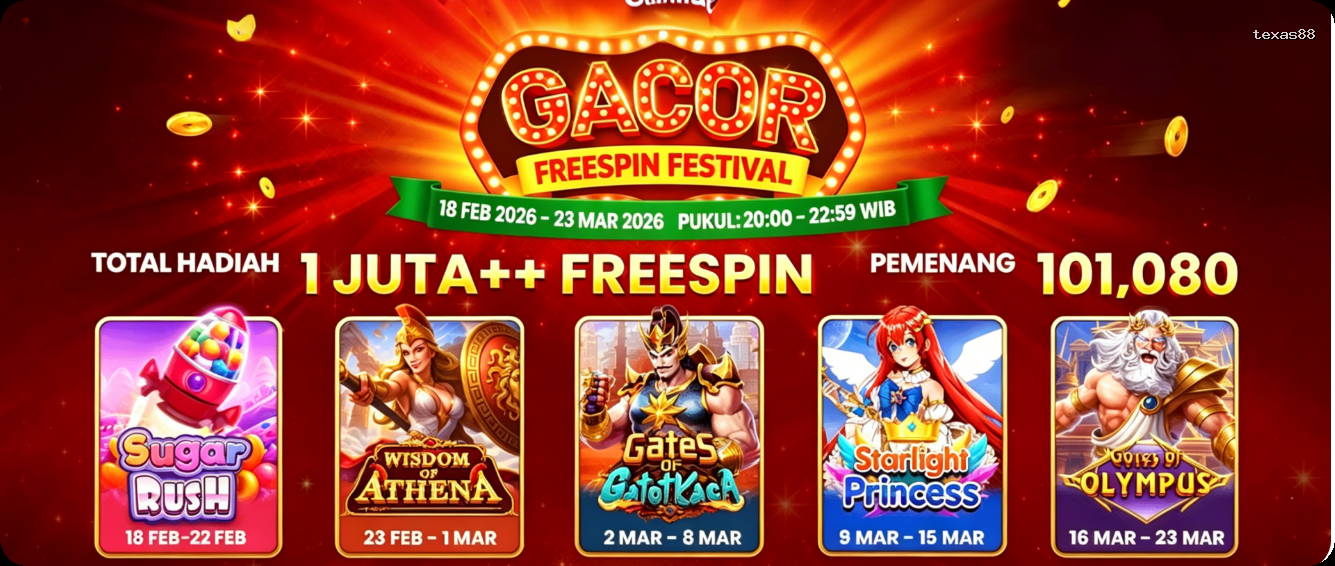 Login texas88 Sekarang Bonus Melimpah